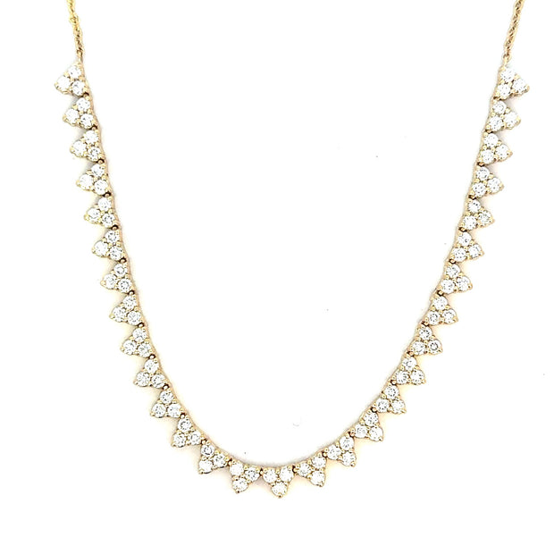 Diamond Necklace in 14 kt Yellow Gold