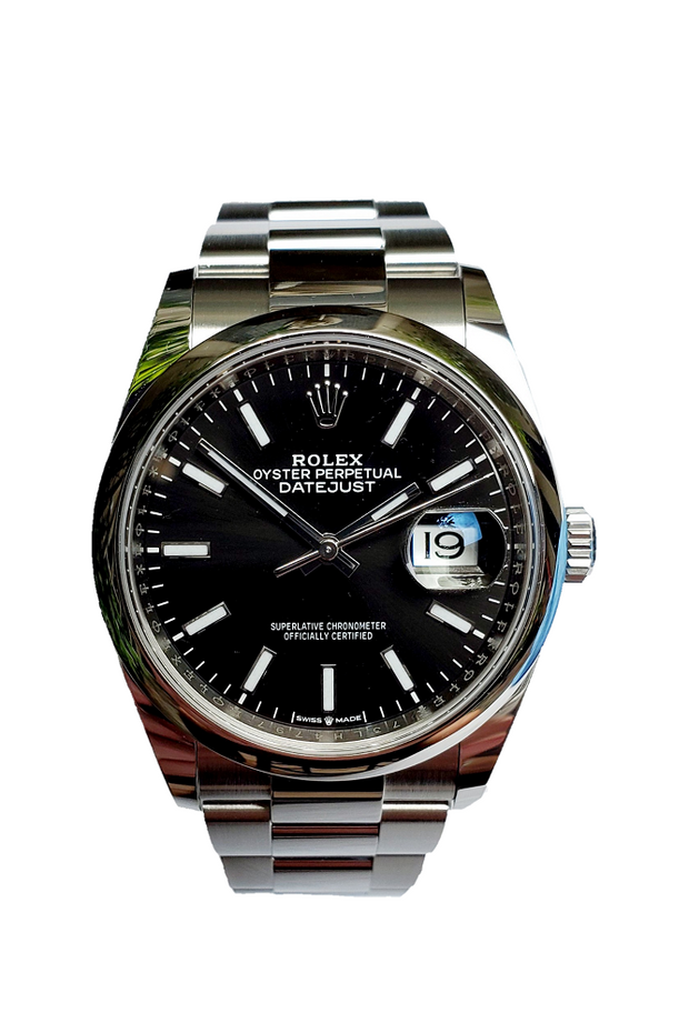 Pre-Owned Rolex Datejust with Black Dial
