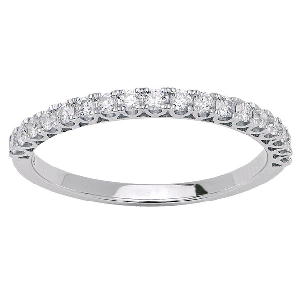 Diamond Band in 18 kt white gold