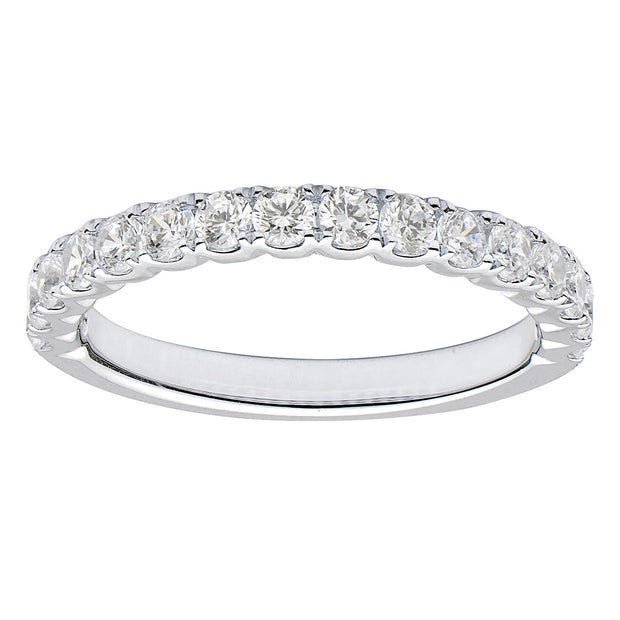Diamond Band with .65 cts of Diamonds in 18 kt white gold