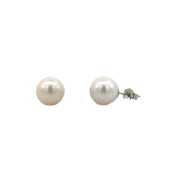 Freshwater Pearl Earrings in 14 kt White Gold