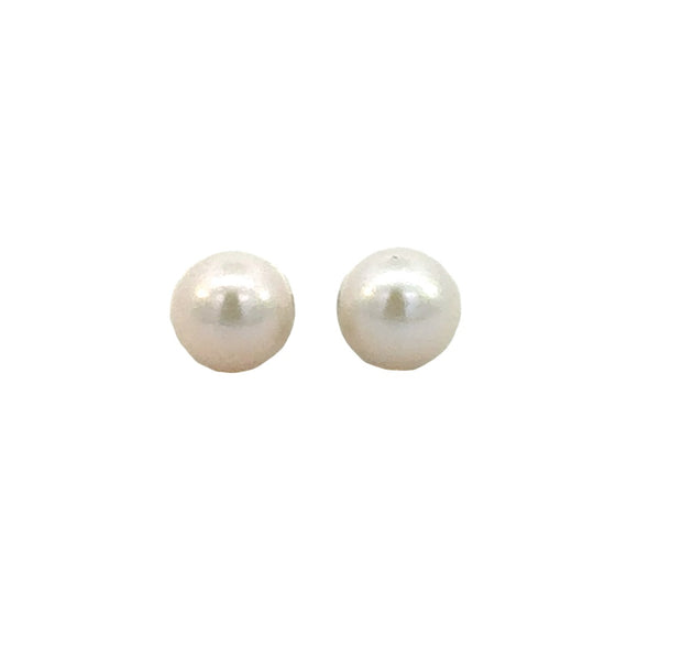 Freshwater Pearl Earrings in 14 kt White Gold