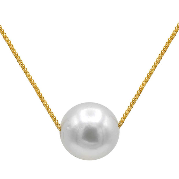 South Sea Pearl Slide Necklace in 18 kt Yellow Gold
