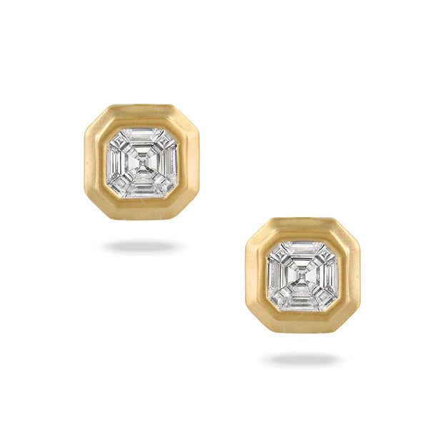 Doves by Doron Paloma Diamond Earrings in 18 kt yellow gold