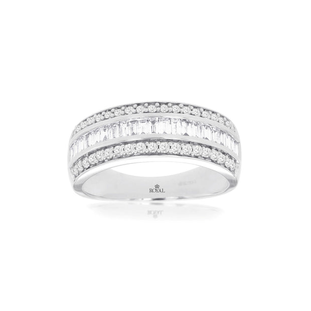 Diamond Band in 14 kt White God