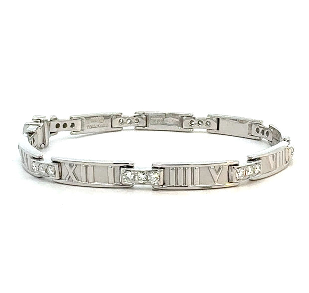 Vintage Diamond "Atlas" Bracelet by Tiffany & Co. in 18 kt White Gold