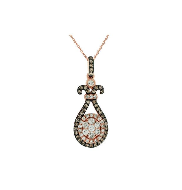 Diamond Pendant in 14 kt Rose Gold