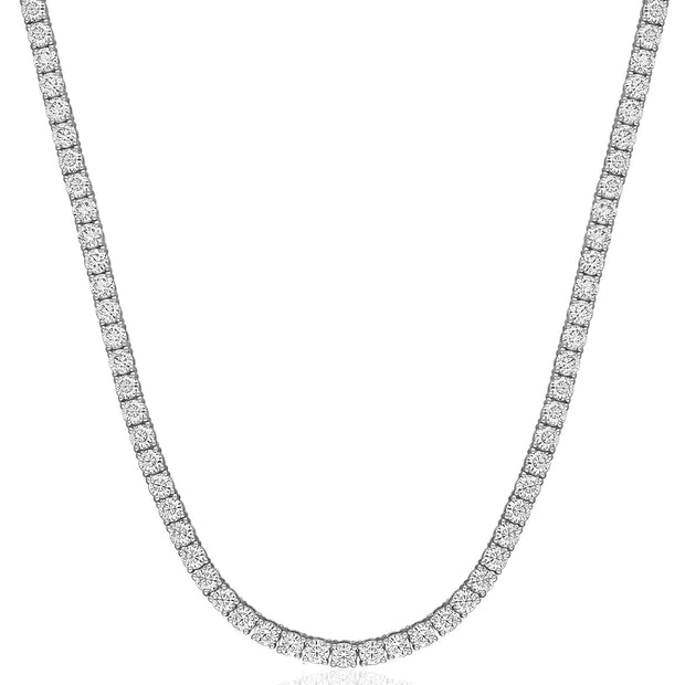 14.40 carat Diamond Tennis Necklace in 14 kt White Gold