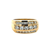 Men's Diamond Ring in 14 kt Yellow Gold