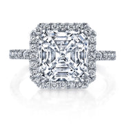 5.00 carat Asscher Cut Diamond Ring in Platinum