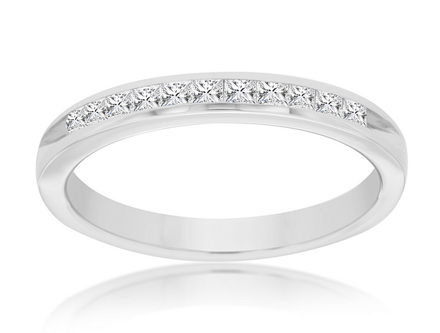 Princess Cut Diamond Band