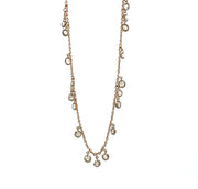 Cognac Colored Diamond Necklace in 18 kt Rose Gold