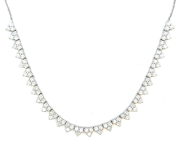Diamond Necklace in 14 kt White Gold