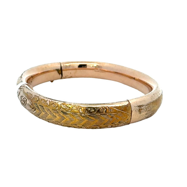 Child's Antique Gold Filled Bangle Bracelet