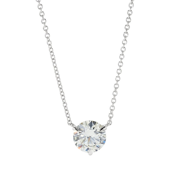 1.50 carat Diamond Pendant in 14 kt White Gold