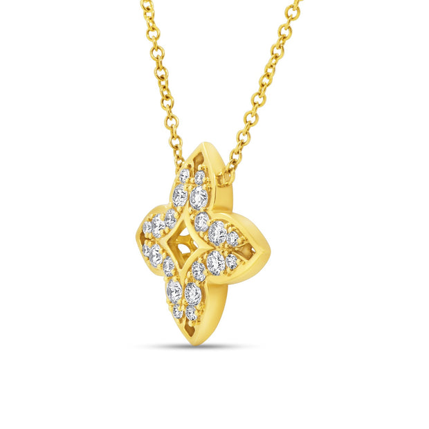 Diamond Pendant in 18 kt Yellow Gold