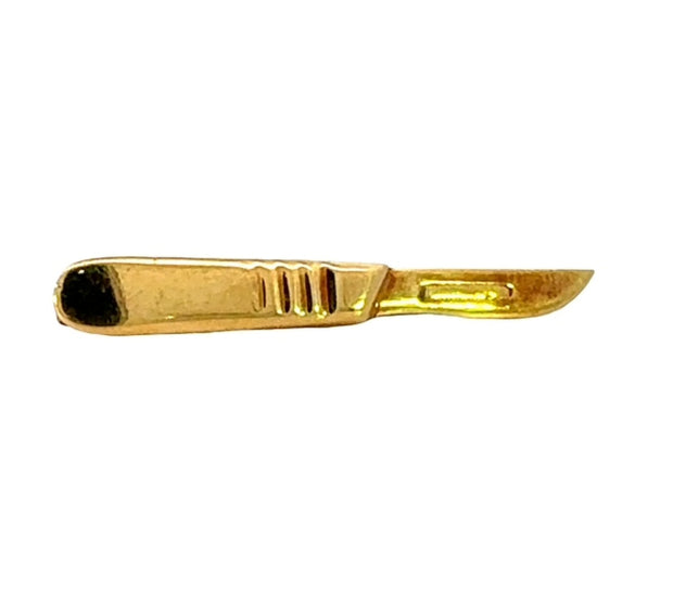 Scapel Tie Clip in 14 kt Yellow Gold