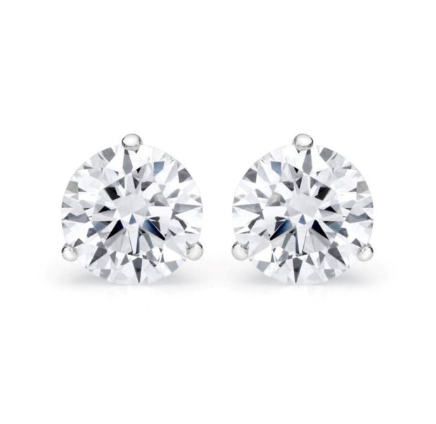 2.02 carat Diamond Studs in 14 kt White Gold
