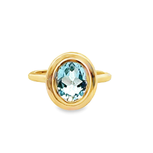 Topaz Ring in 14 kt Yellow Gold