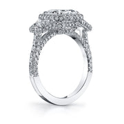 2.22 carat Asscher Cut Diamond ring in Platinum
