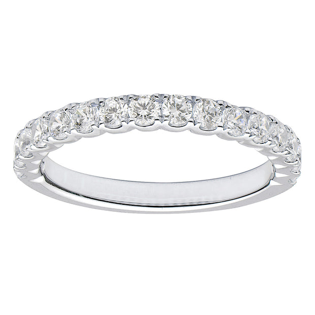 Diamond Band with .65 cts of Diamonds in 18 kt white gold