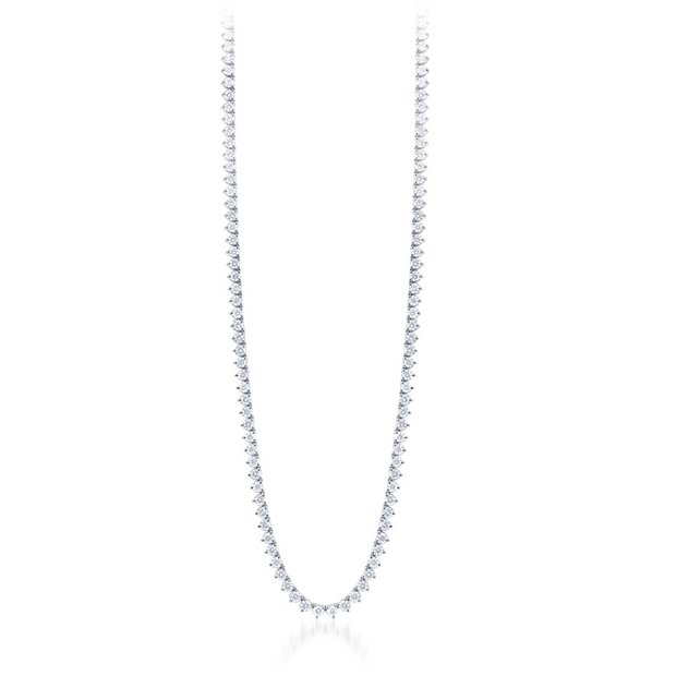 5.01 ct Diamond Necklace in 14 kt White Gold