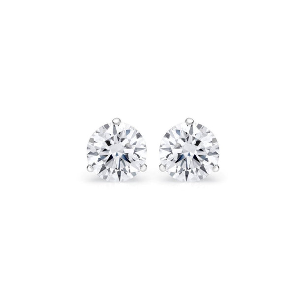 3.00 carat Diamond Stud Earrings in 14 kt White Gold