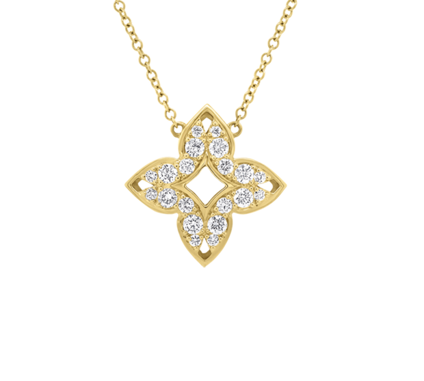 Diamond Pendant in 18 kt Yellow Gold