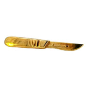 Scapel Tie Clip in 14 kt Yellow Gold