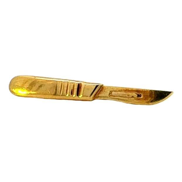 Scapel Tie Clip in 14 kt Yellow Gold