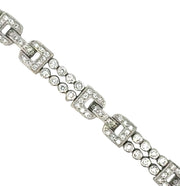 Art Deco Style Diamond Bracelet in Platinum