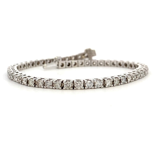 3.03 ct Diamond Tennis Bracelet in 14 kt White Gold
