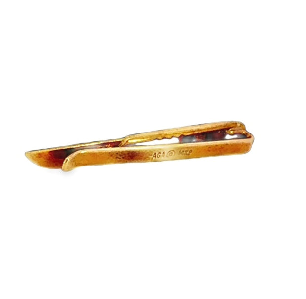 Scapel Tie Clip in 14 kt Yellow Gold