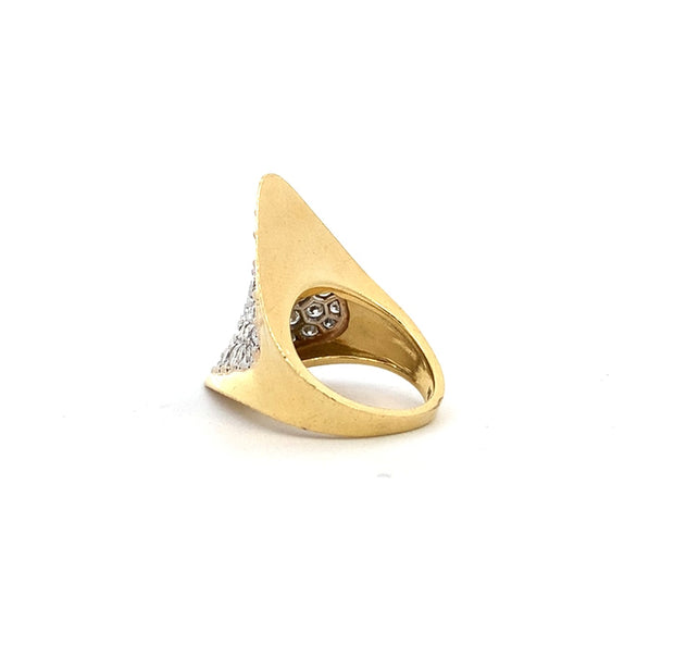 Vintage Diamond Ring in 18 kt Yellow Gold