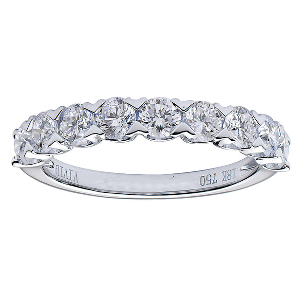 Diamond Band with 1.09 cts of Diamonds in 18 kt white gold