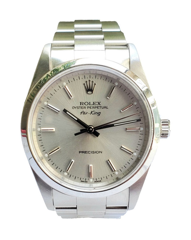 Pre-Owned Rolex Airking with Silver Dial